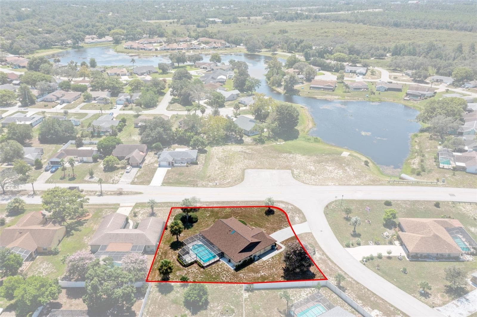 Outline of the property - 9009 HEATHER BLVD, WEEKI WACHEE