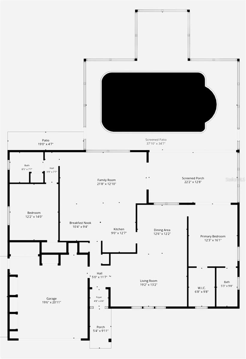 Floorplan - 9009 HEATHER BLVD, WEEKI WACHEE