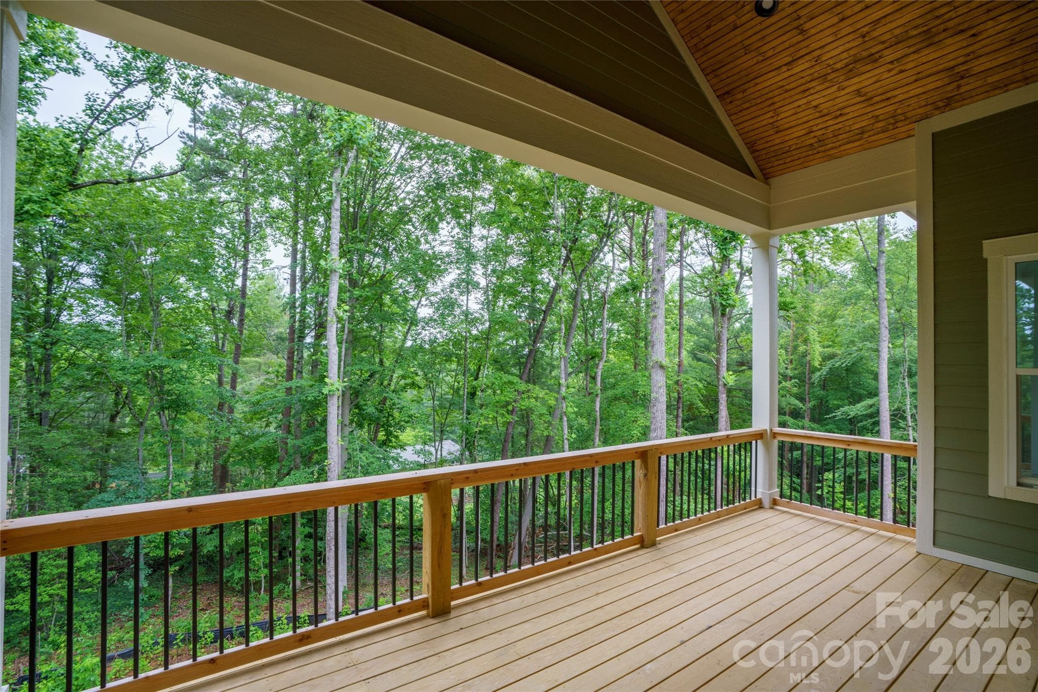 Rear covered private deck - 227 Northview Drive, Hendersonville