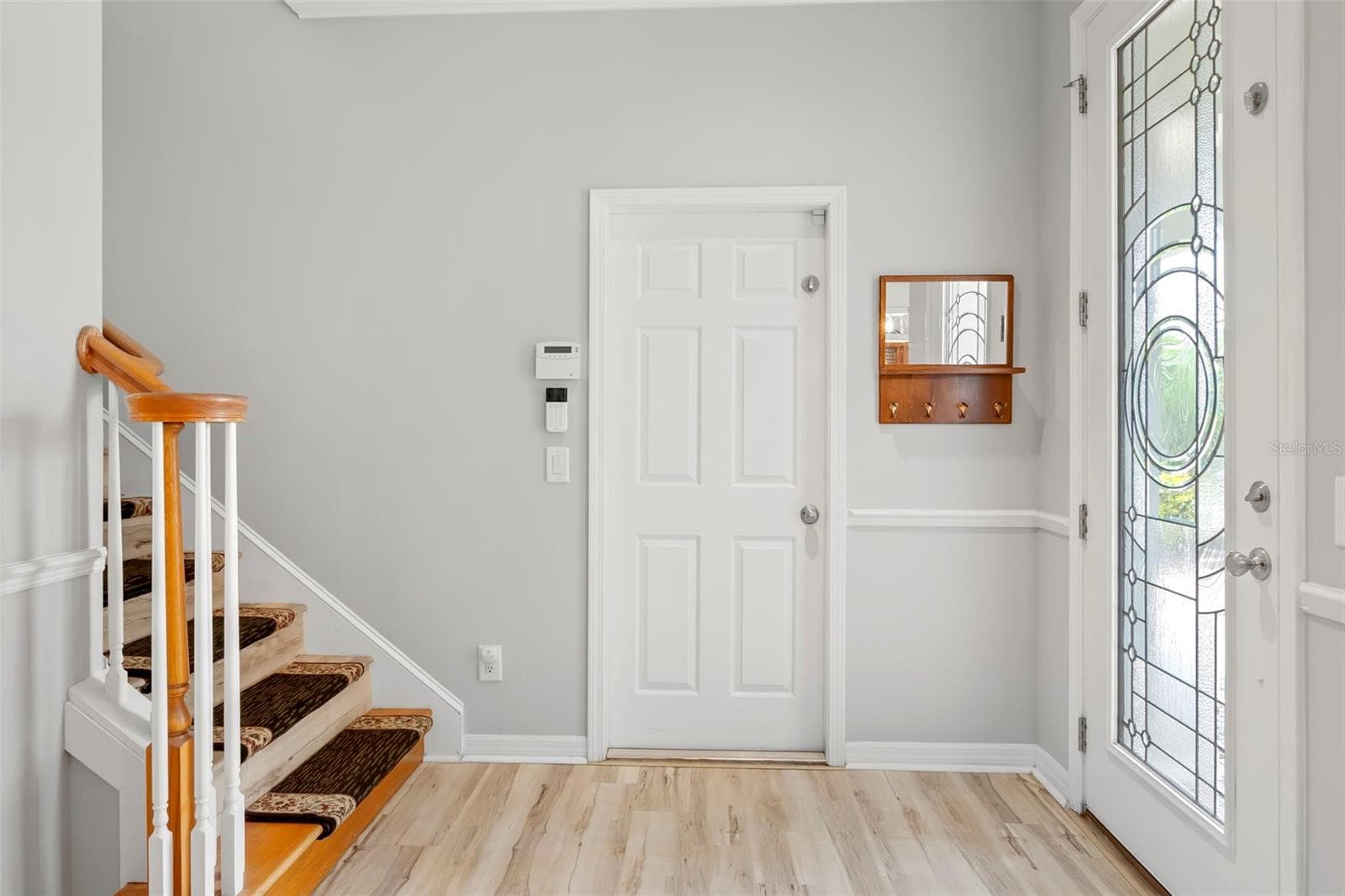 Front Door, Attached Garage Access & Stairs - 11201 GREEN PARK CIR, TAMPA