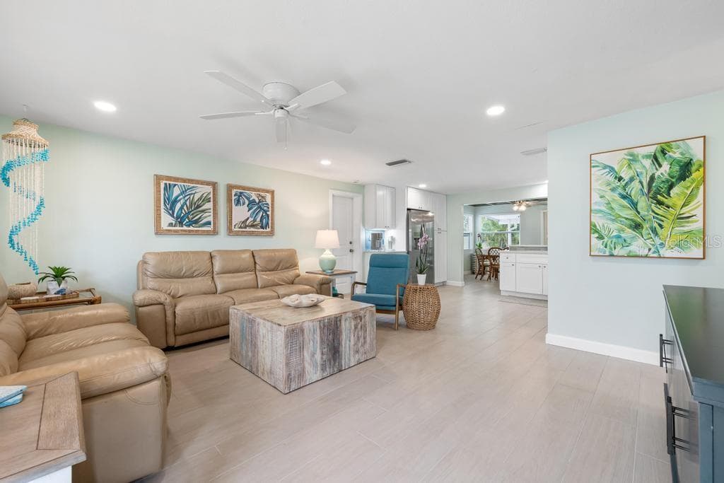 Open Floorplan - 406 BAY PALMS DR, HOLMES BEACH