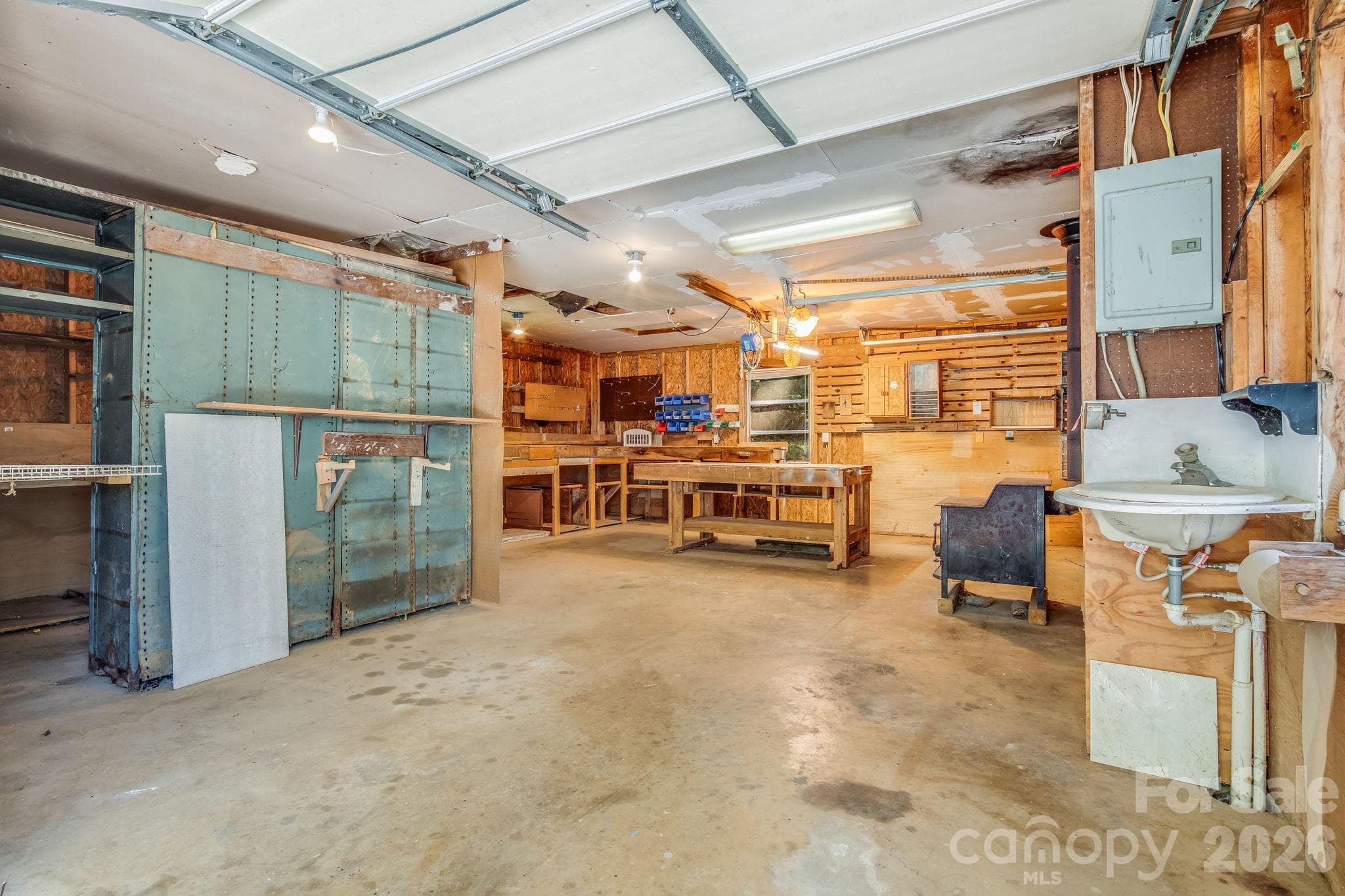 Large Workshop with Woodstove - 225 Arbor Lane, Hendersonville