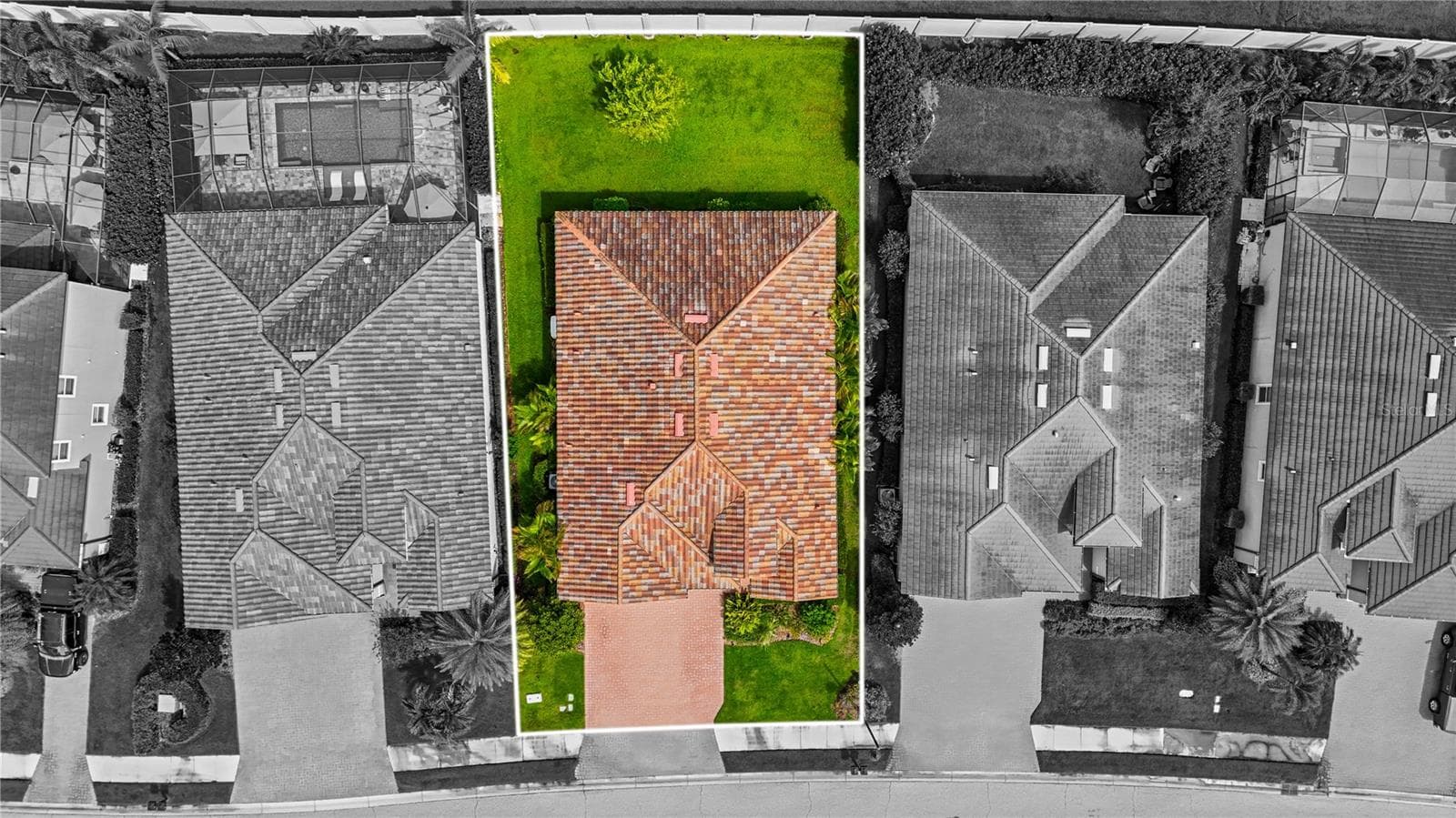 Aerial view of house (lot) - 11825 PERENNIAL PL, BRADENTON