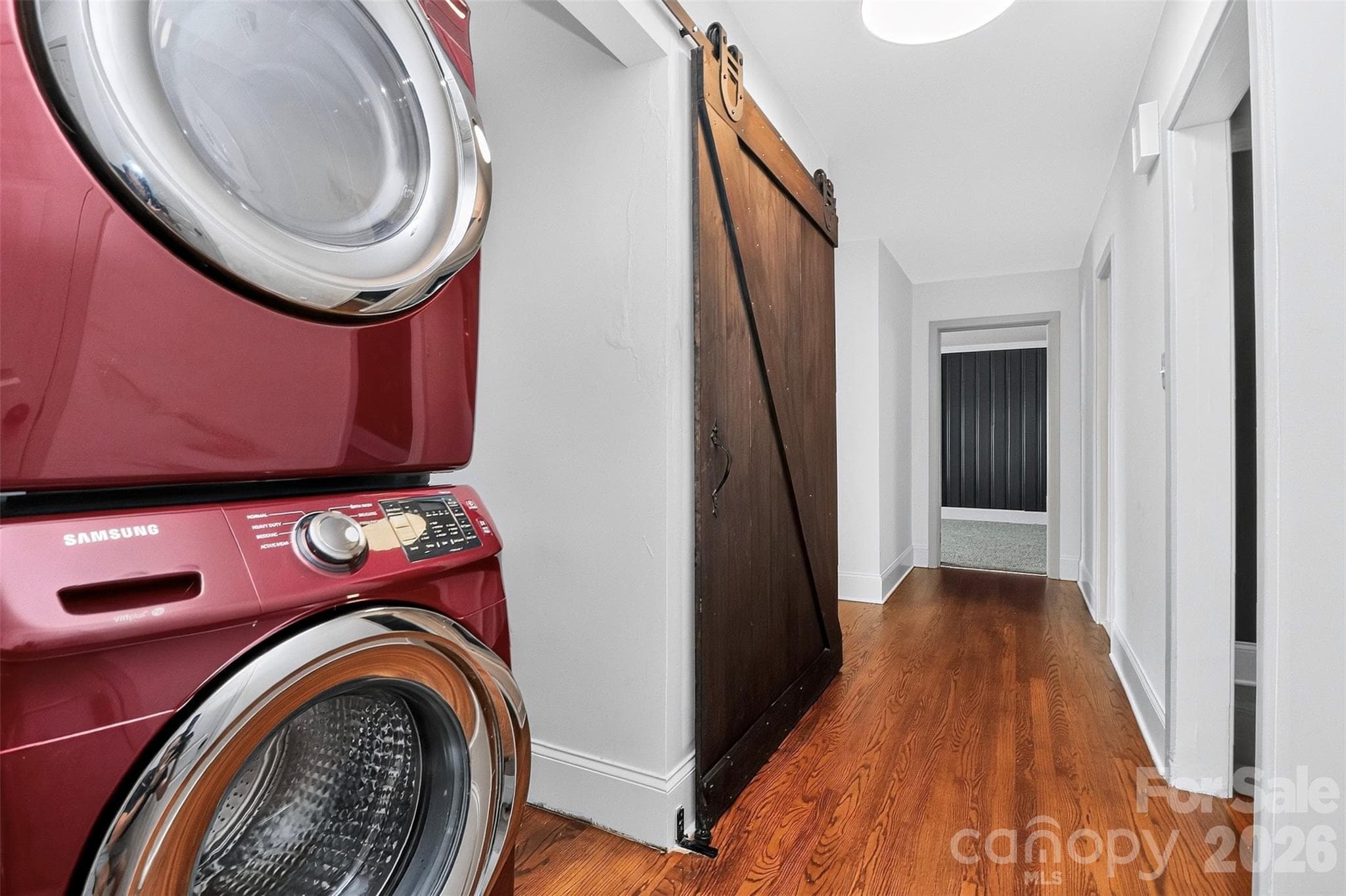 Hallway Laundry & Barndoor - 704 Lancaster Avenue, Monroe
