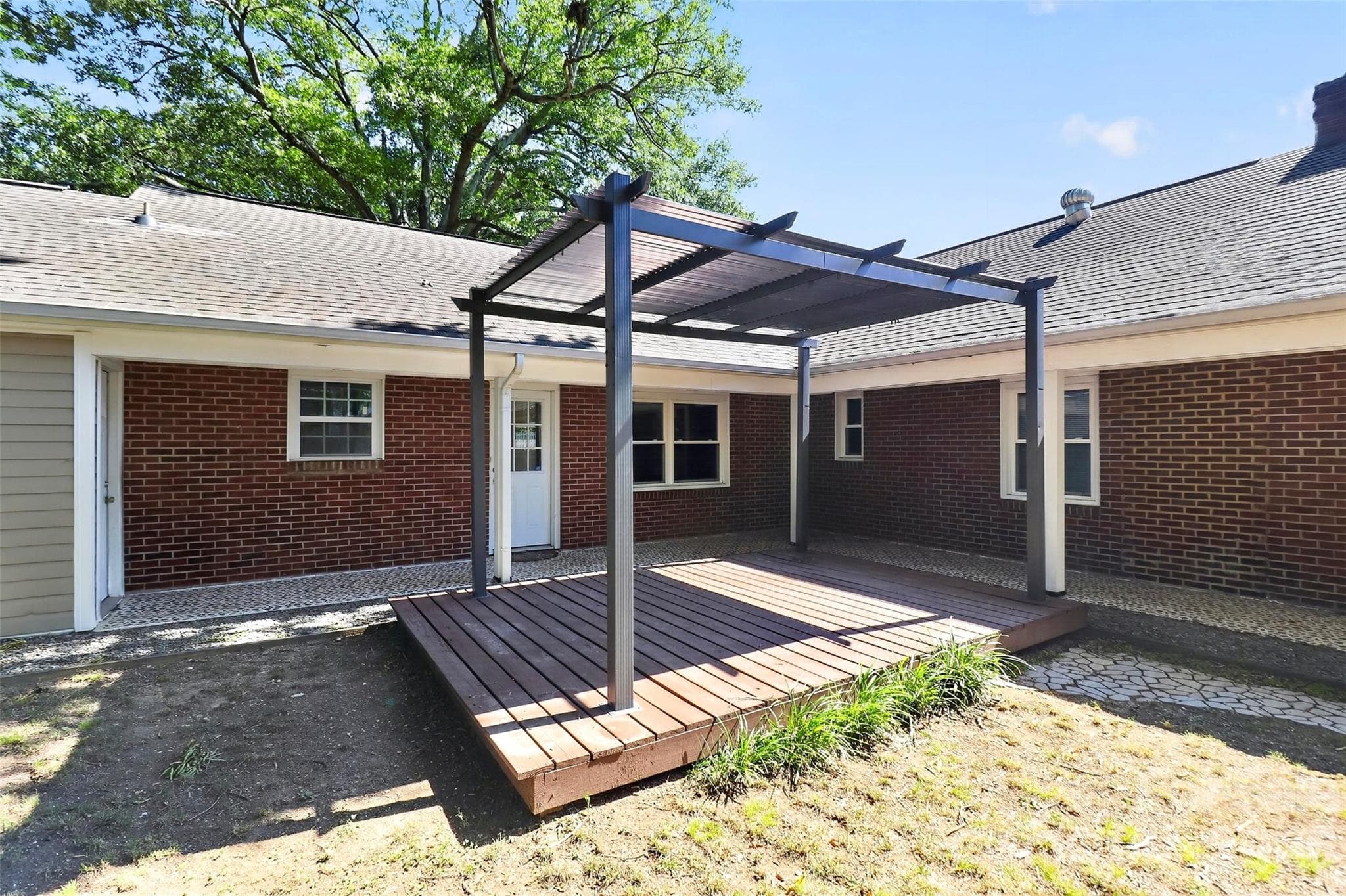 Backyard Pergola - 704 Lancaster Avenue, Monroe
