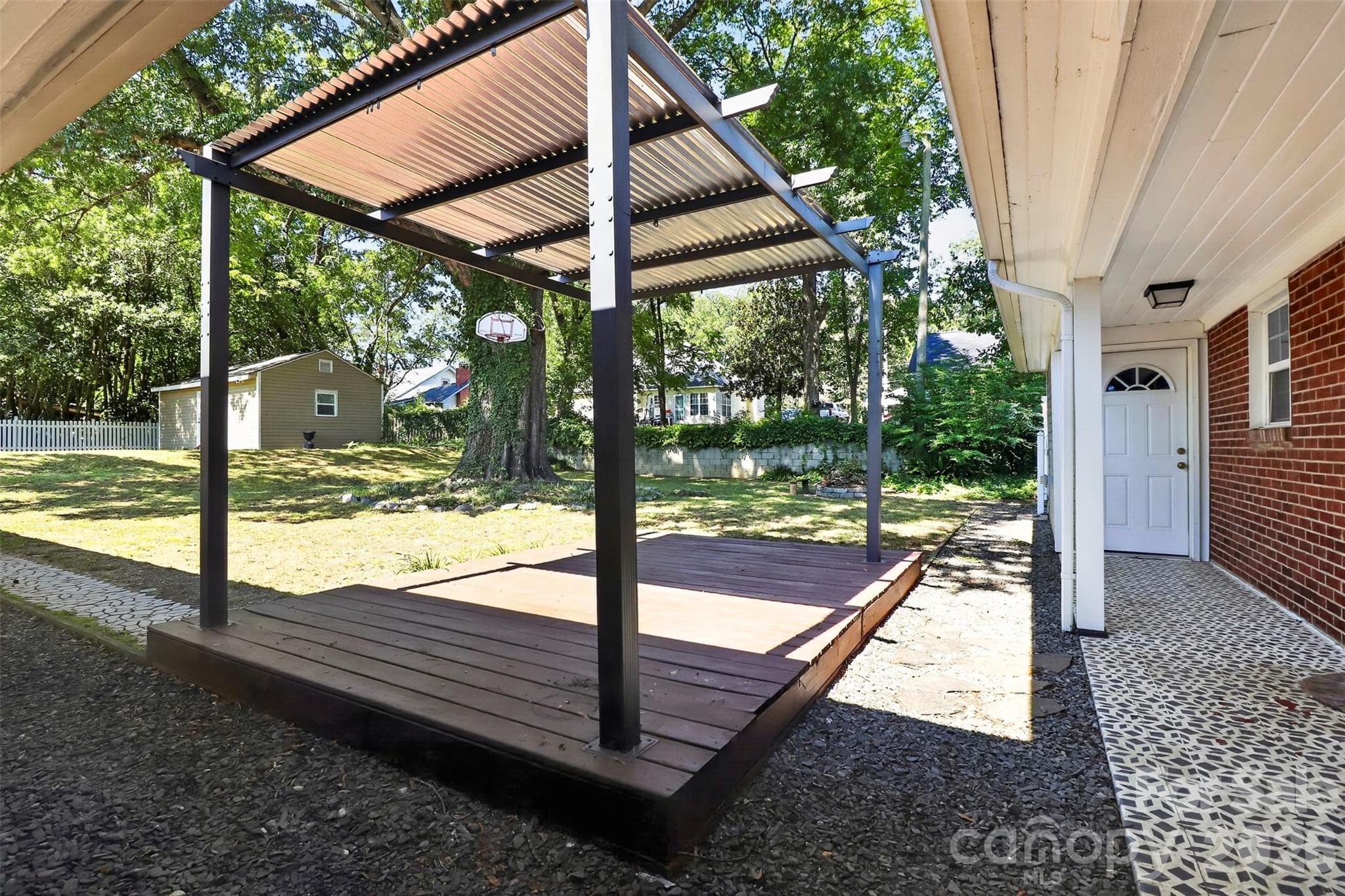 Backyard Pergola - 704 Lancaster Avenue, Monroe