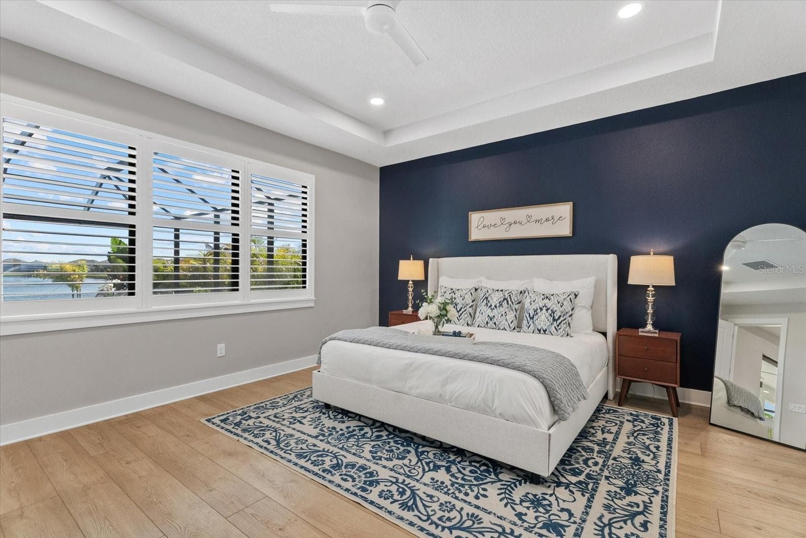 Primary Bedroom with Water Views - 12801 MORNING MIST PL, VENICE