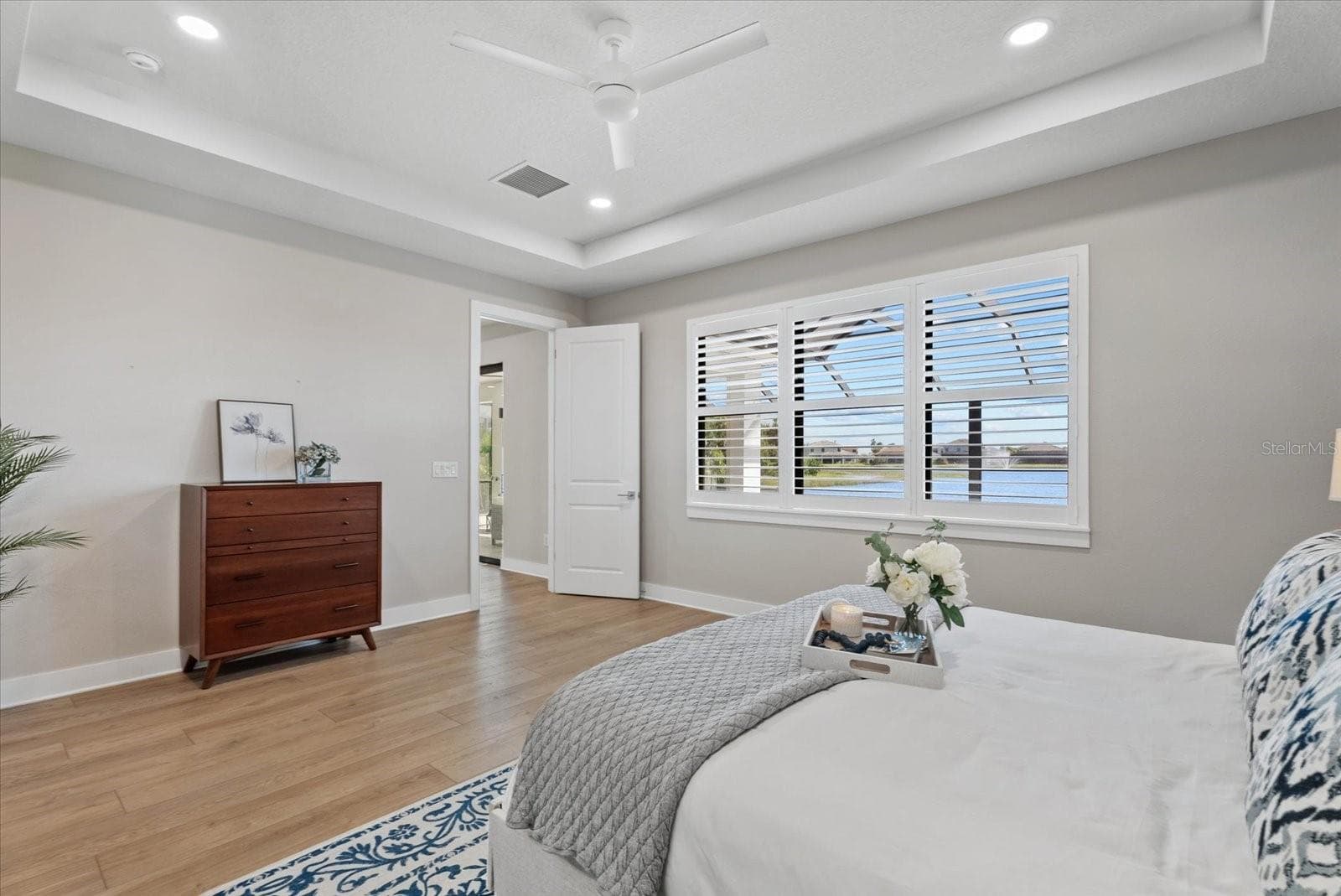 Primary Bedroom with Water Views - 12801 MORNING MIST PL, VENICE