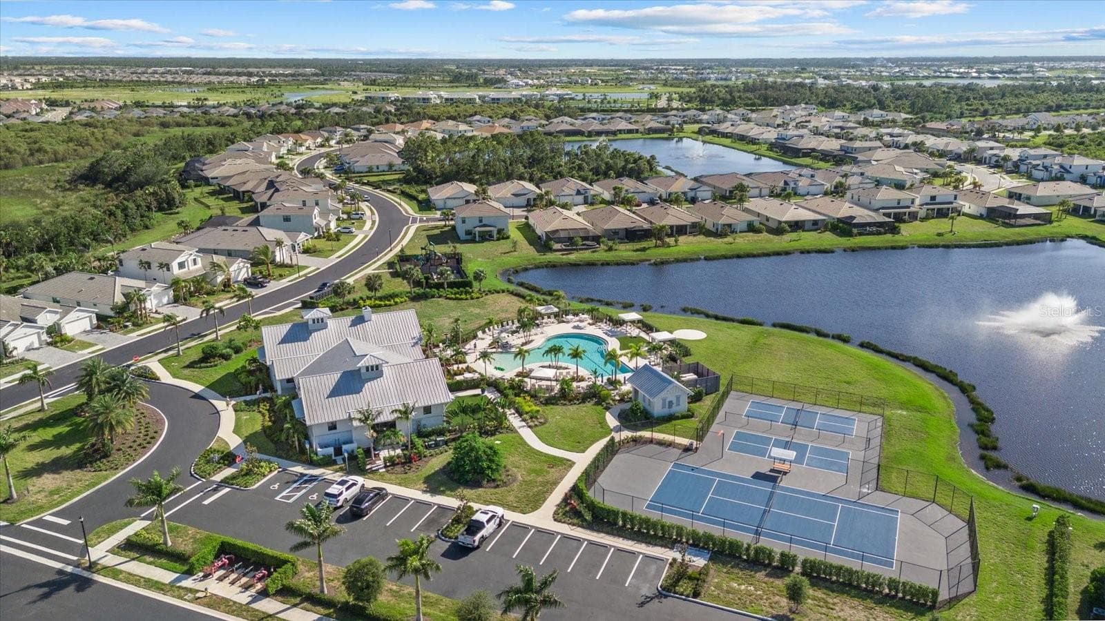 Aerial Community Amenities - 12801 MORNING MIST PL, VENICE