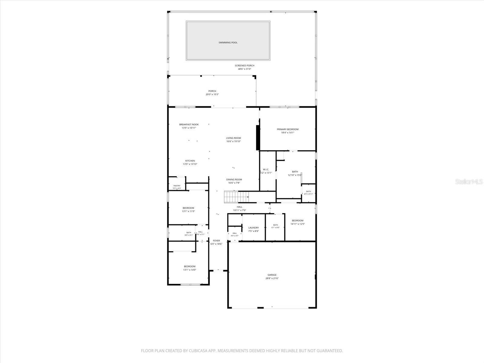 1st Floor Plan - 12801 MORNING MIST PL, VENICE