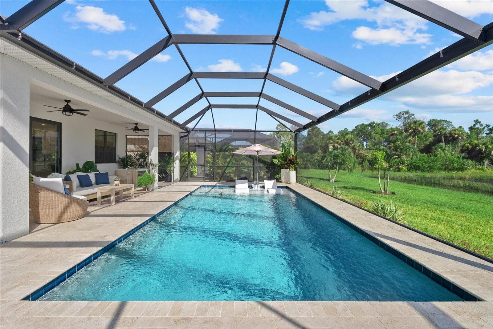 Pool is almost 30' long! - 12801 MORNING MIST PL, VENICE