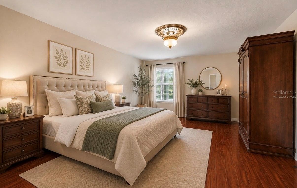 Virtually Staged. Primary Bedroom - 11232 CREEK HAVEN DR, RIVERVIEW