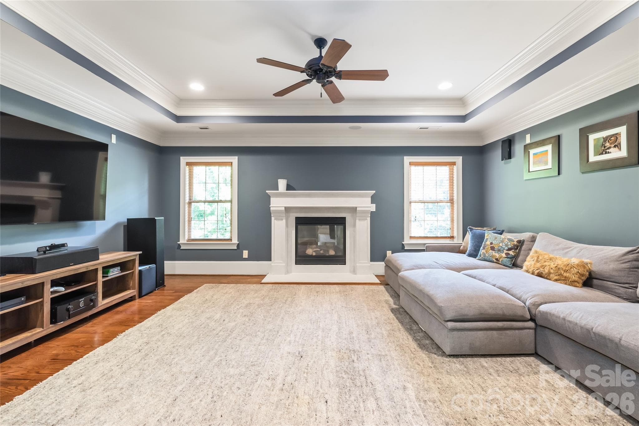 An expansive bonus room designed for living well...whether used as a private media retreat, game room, or relaxed gathering spot for family and friends. - 7320 Summerlin Place, Charlotte