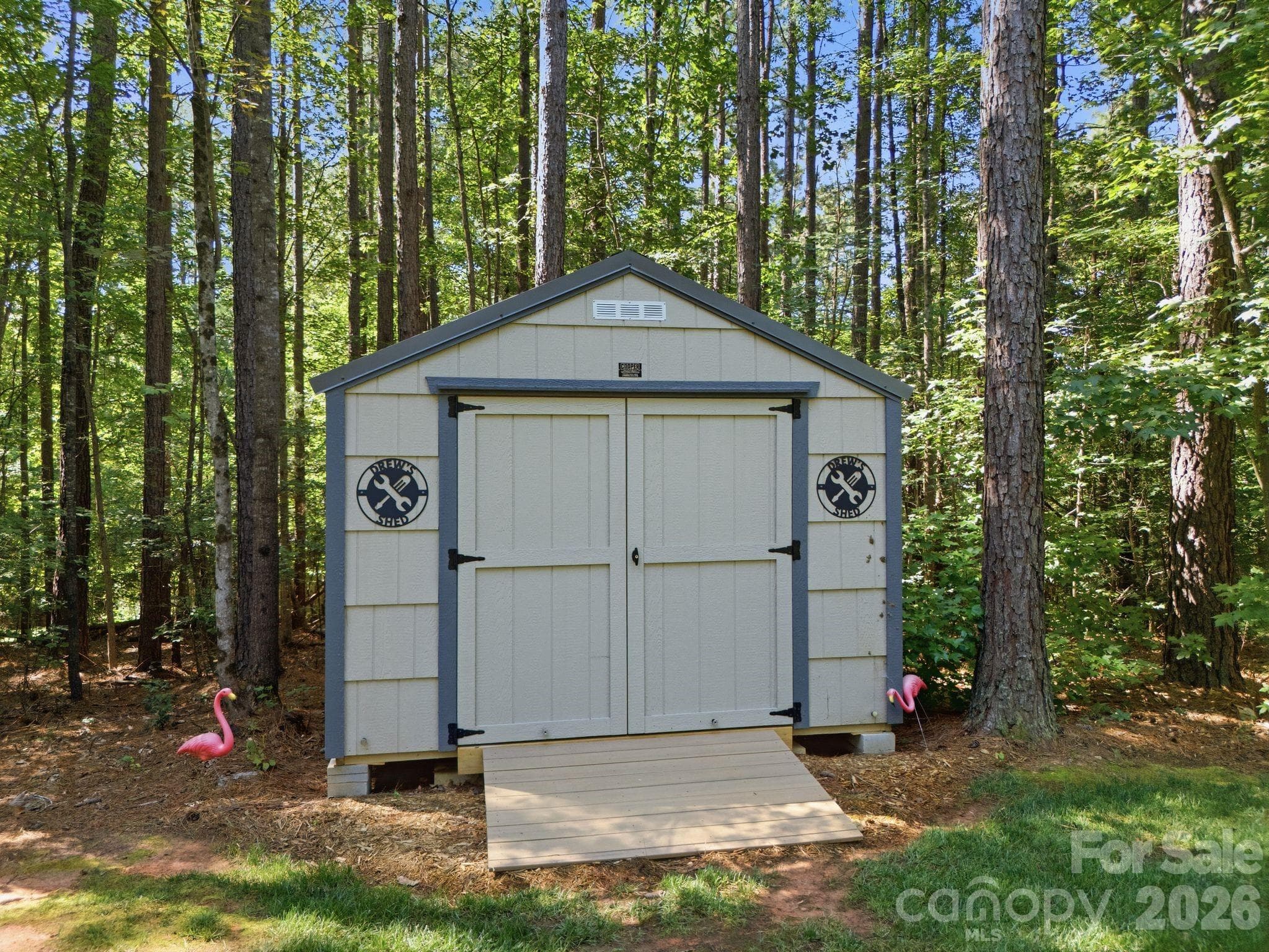 Storage shed for lawn equipment - 7197 Windy Ridge Drive, Iron Station