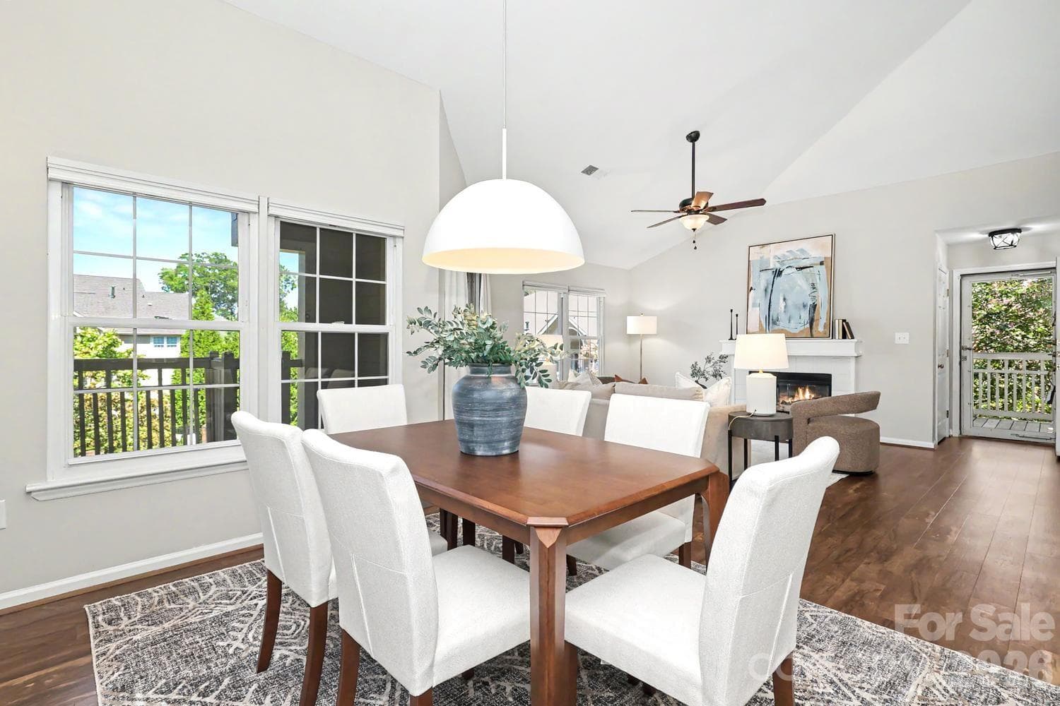 Dining Open to Living Room - 5009 Sharon Road, Charlotte