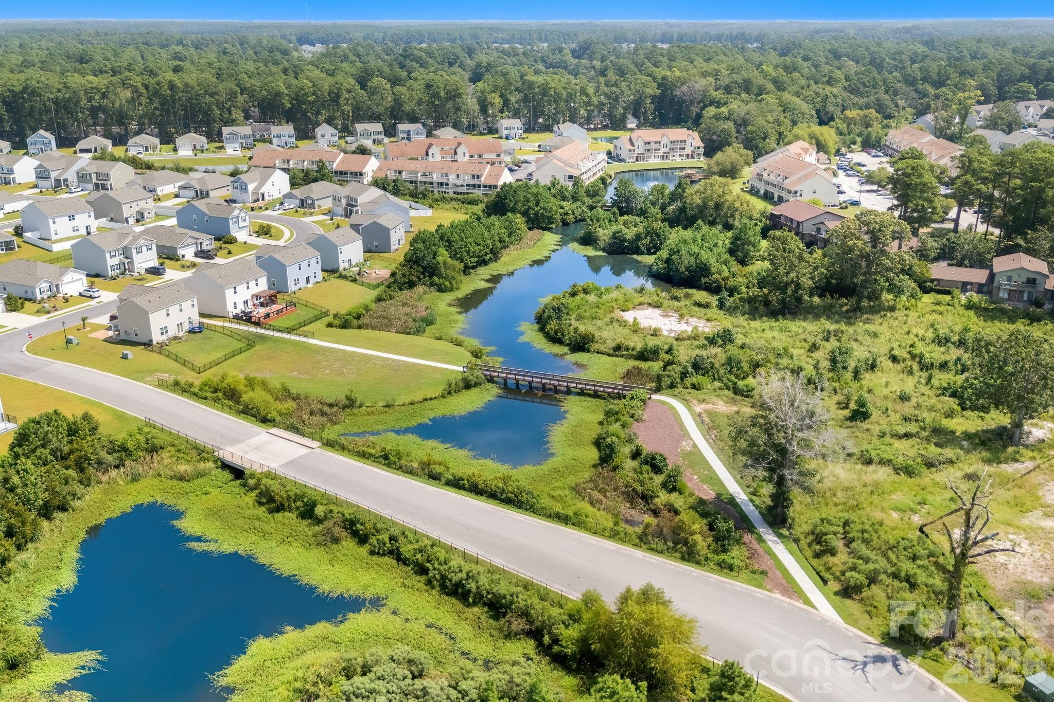 Drone View of Neighborhood walking trails and natural areas - 1000 Sennema Circle, Myrtle Beach