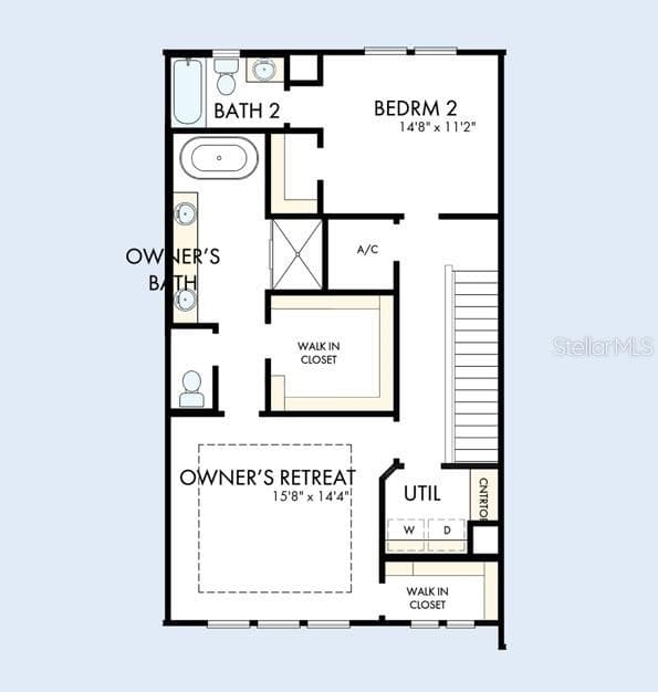 Floor Plan Third Floor - 1678 SPRINGWELL LN, SARASOTA