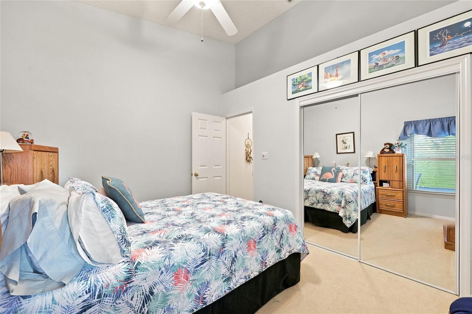 Built-In Closet with Mirrored Sliding Doors inside Bedroom 2 - 5350 ASTOR ST, LEESBURG