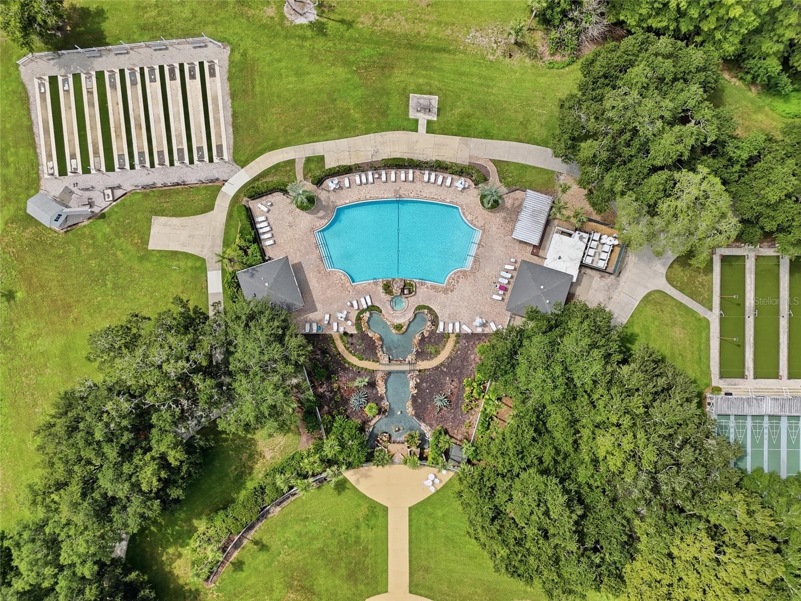Aerial View of the Community Pool - 5350 ASTOR ST, LEESBURG