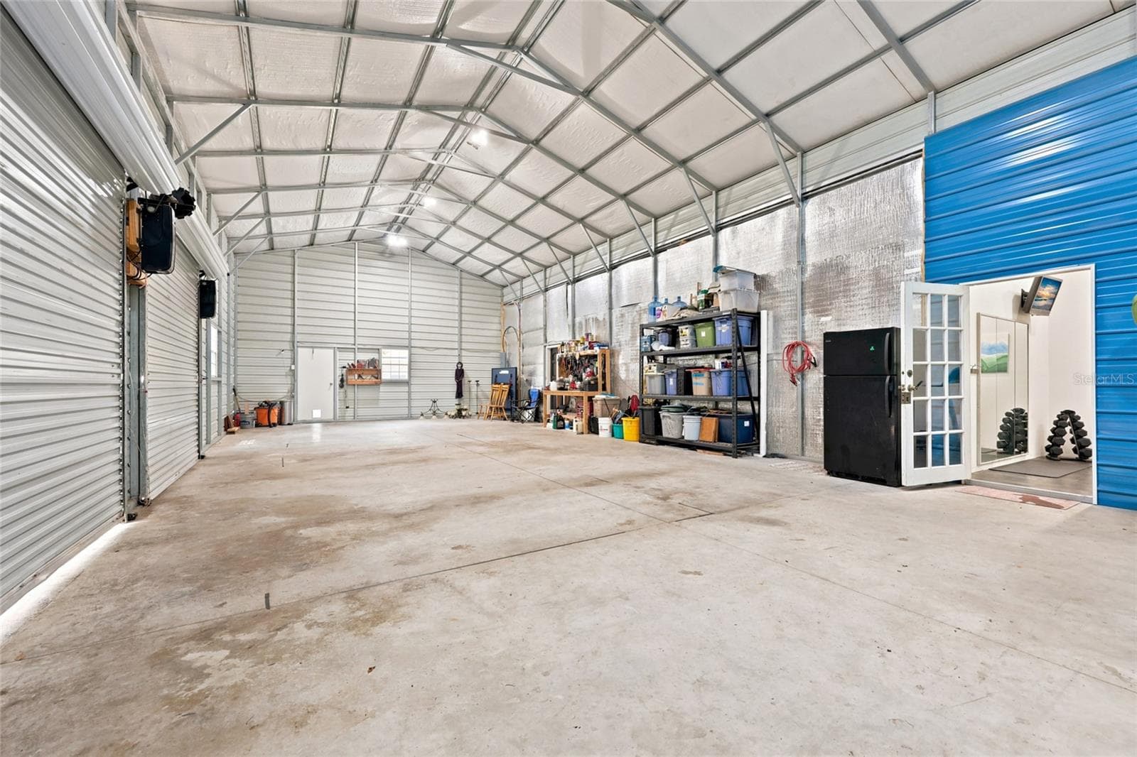 Garage attached to the detached apartment. - 7417 NW COUNTY ROAD 235, ALACHUA