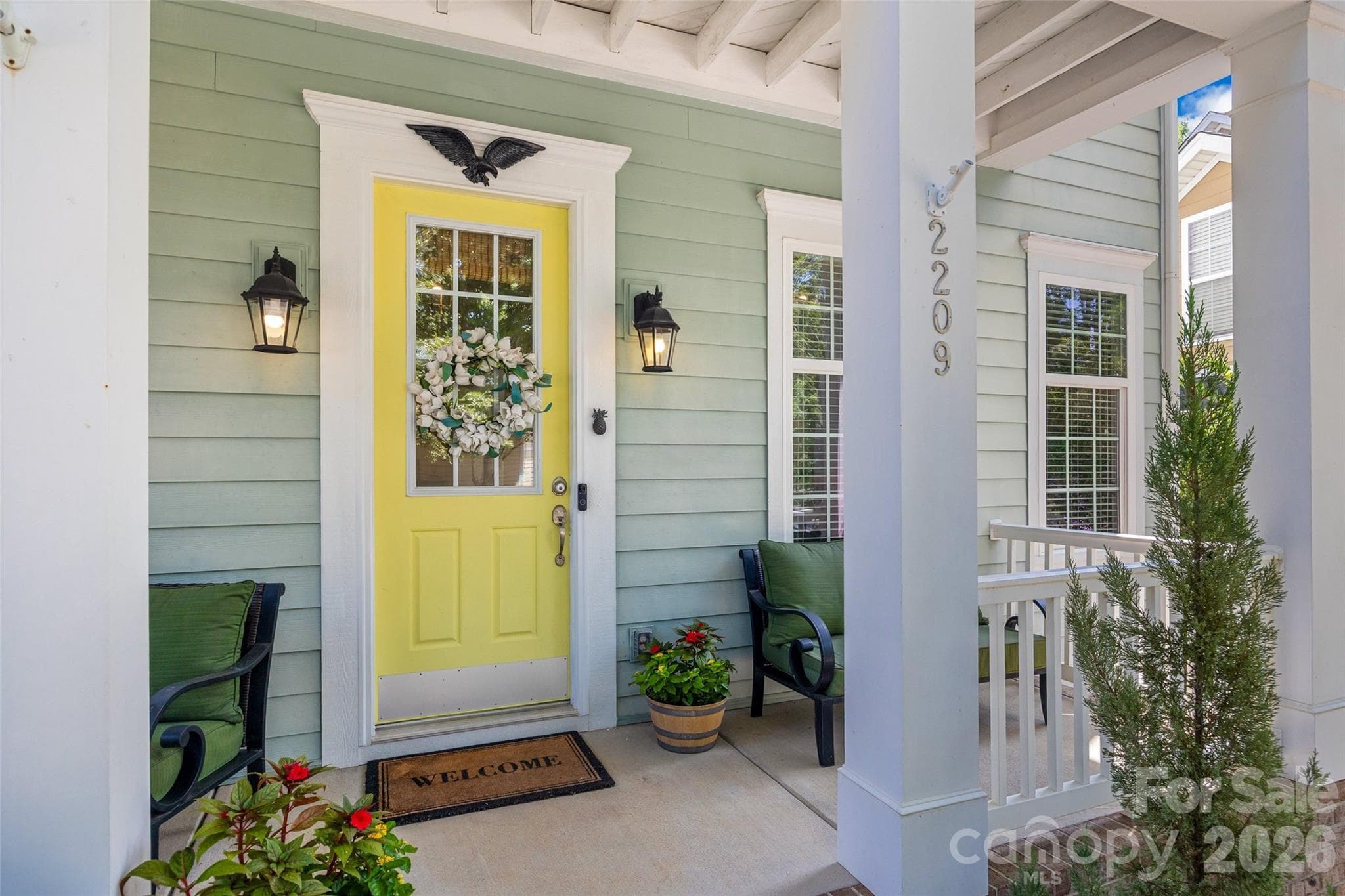 Charming rocking chair front porch welcomes you! - 2209 Trading Ford Drive, Waxhaw