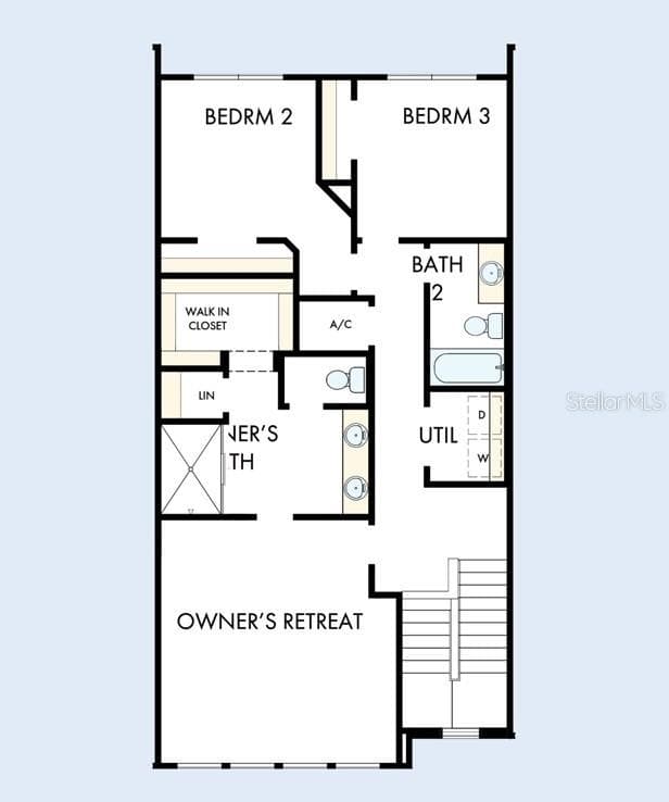 Floor Plan Second Floor - 7207 TIDELAND LN, SARASOTA