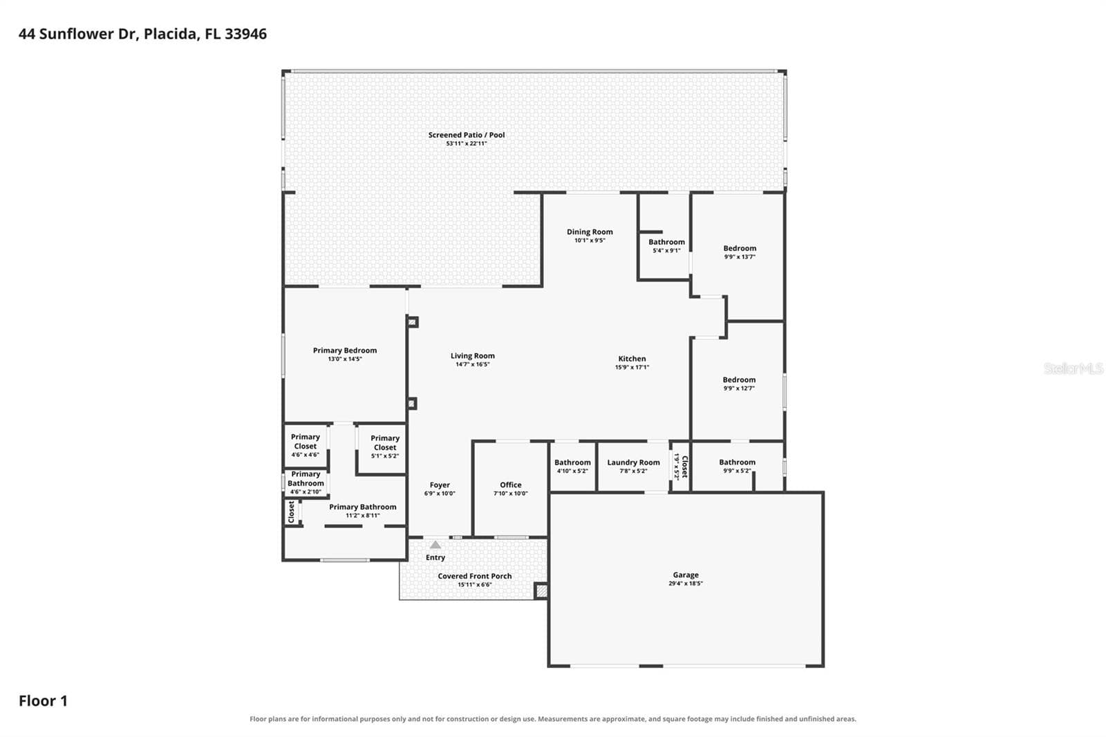 Floor Plan - 44 SUNFLOWER DR, PLACIDA