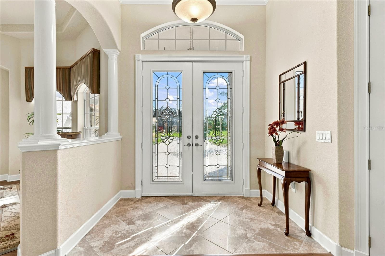 Foyer/grand entrance double doors - 9271 WESTSHORE DR, WEEKI WACHEE