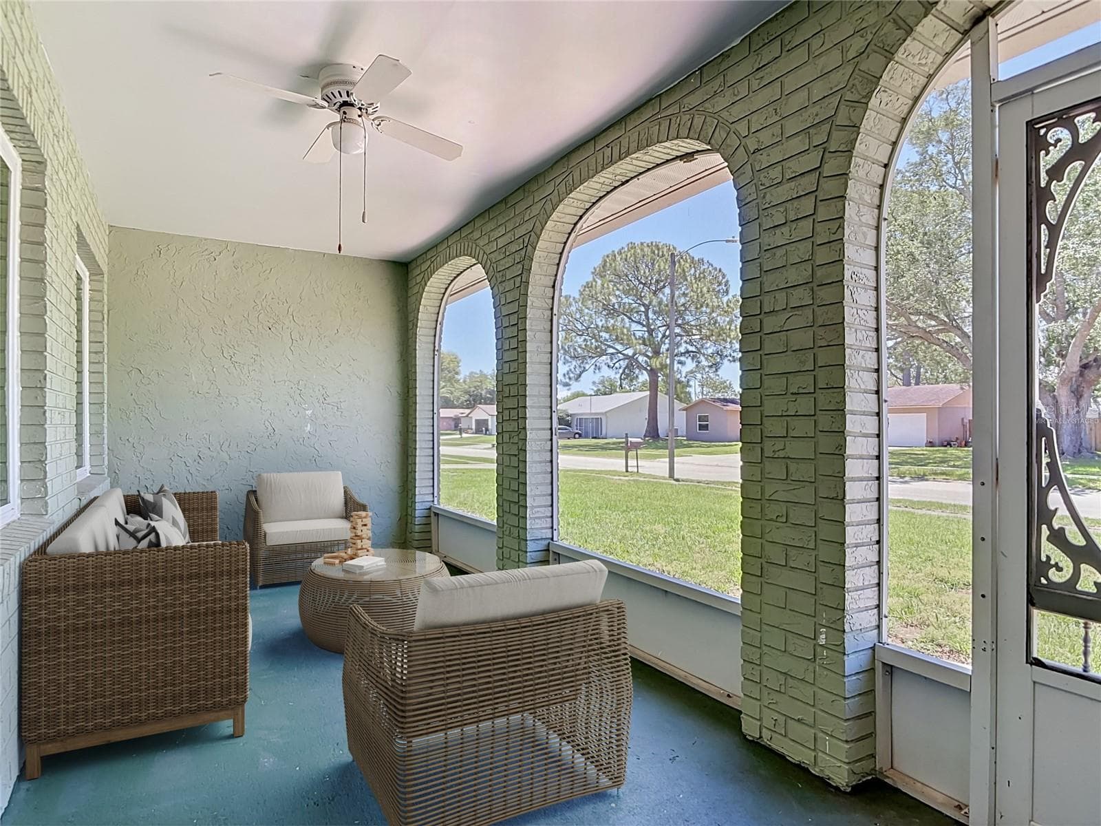 virtually staged front porch - 1237 JEFFERY DR, PORT ORANGE