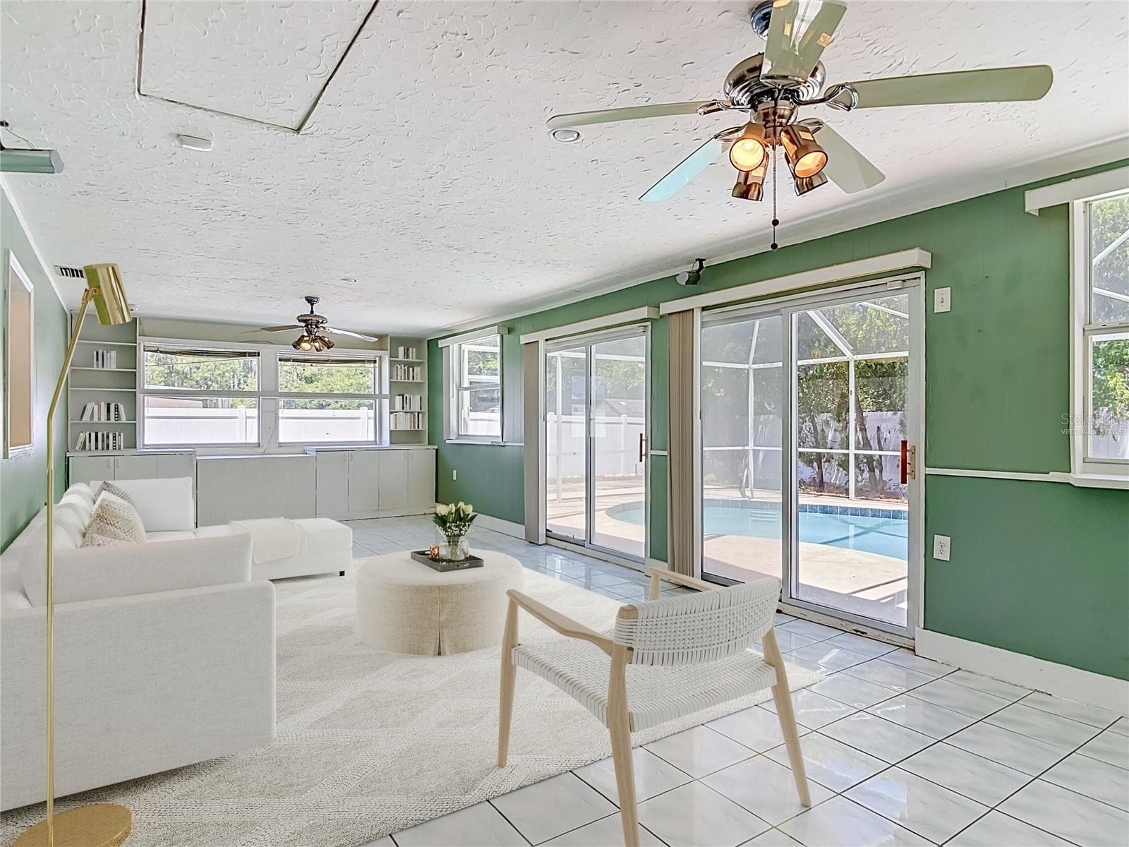 virtually staged Florida room under air - 1237 JEFFERY DR, PORT ORANGE