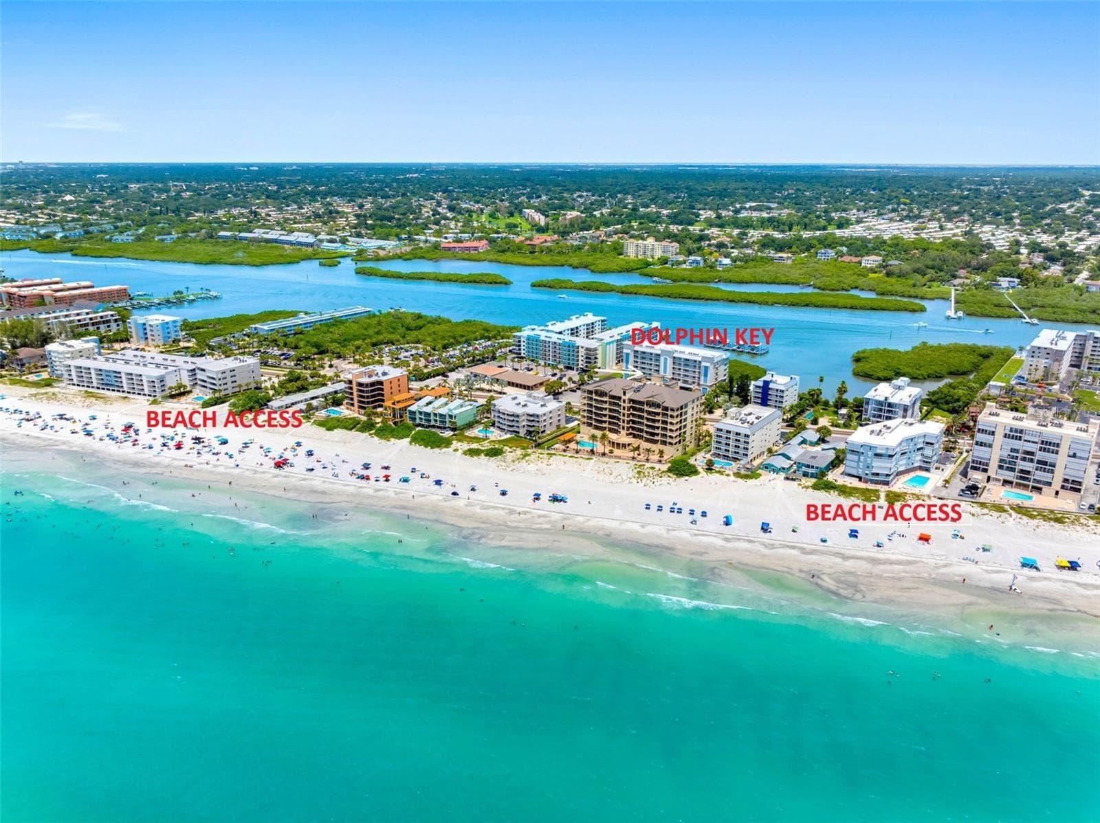 ... Indian Shore Florida is known as ' THE NARROWS '.. The Beach and the Intracoastal are right across from street from each other. The best of both worlds.. Our Beaches are never crowded here due to the topography of the land, there is limited public parking - - 19519 GULF BLVD #202, INDIAN SHORES
