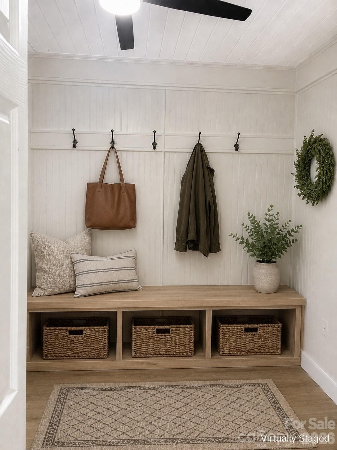 Virtually Staged Mudroom - 802 3rd Street SE, Conover