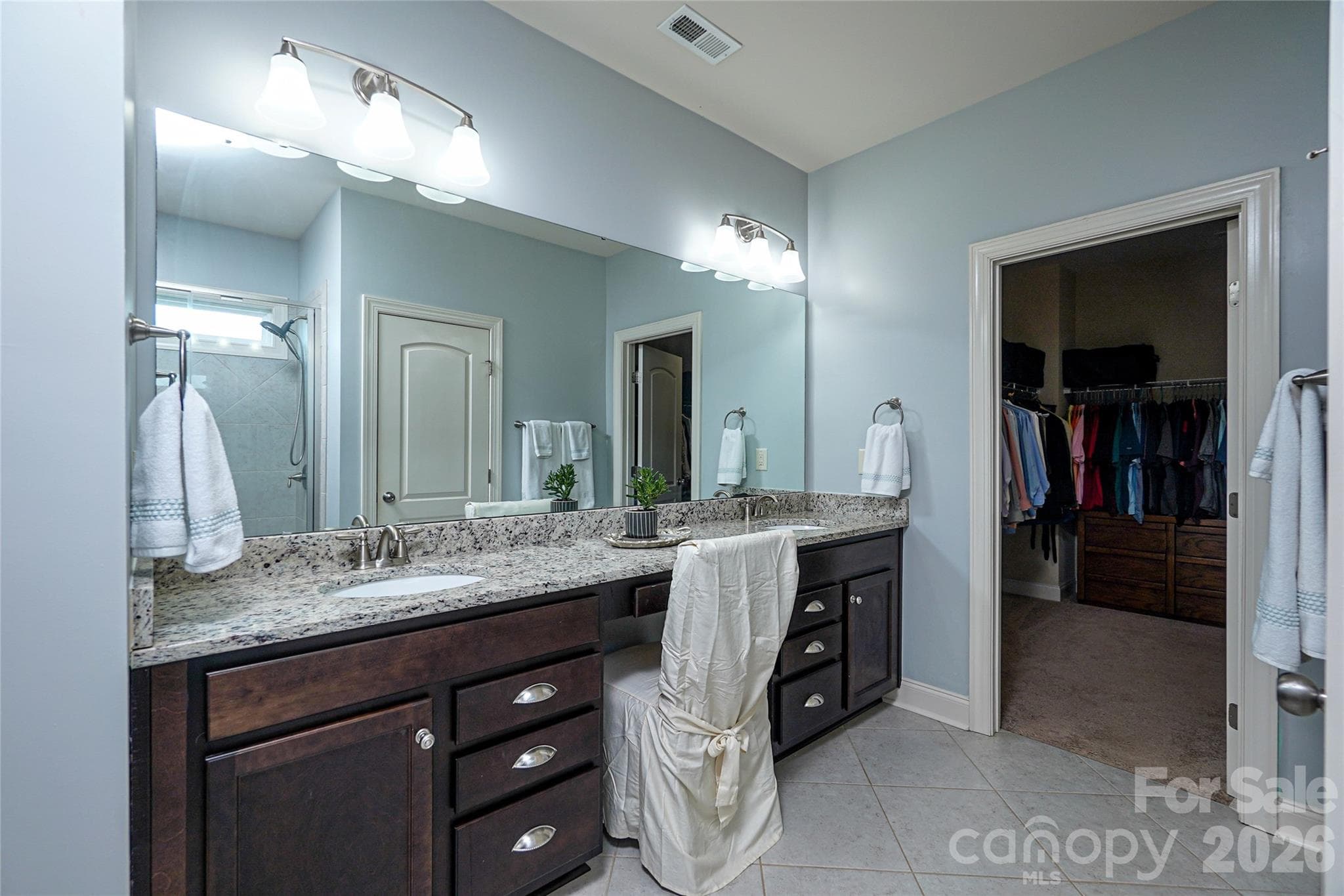 Primary Bath w Dual Sinks - 1300 Thessallian Lane, Indian Trail
