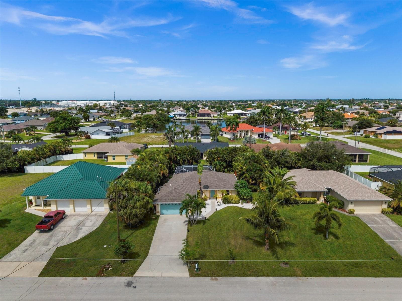 Aerial view of 3112 SW 16th Pl - 3112 SW 16TH PL, CAPE CORAL