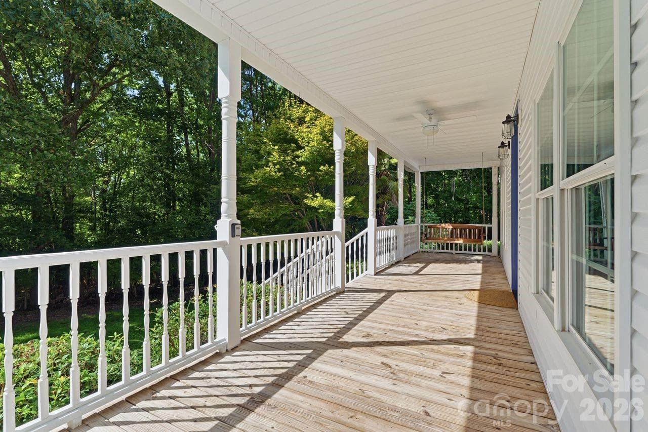 Rocking chair front porch for enjoying relaxing moments - 5480 Liberty Hill Road W, York