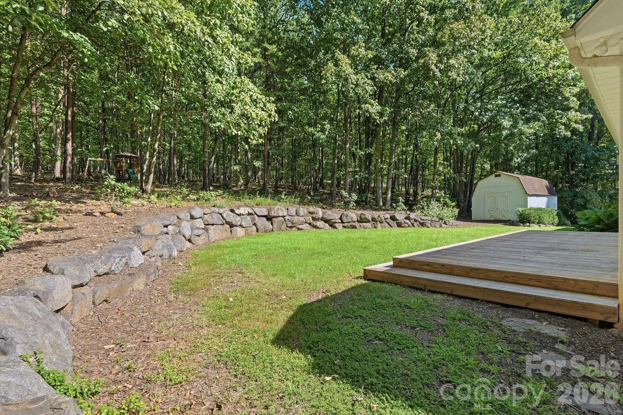 Rear view of yard - 5480 Liberty Hill Road W, York