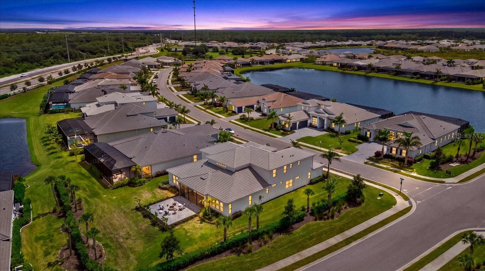 Aerial Home - 8129 NEVIS RUN, LAKEWOOD RANCH