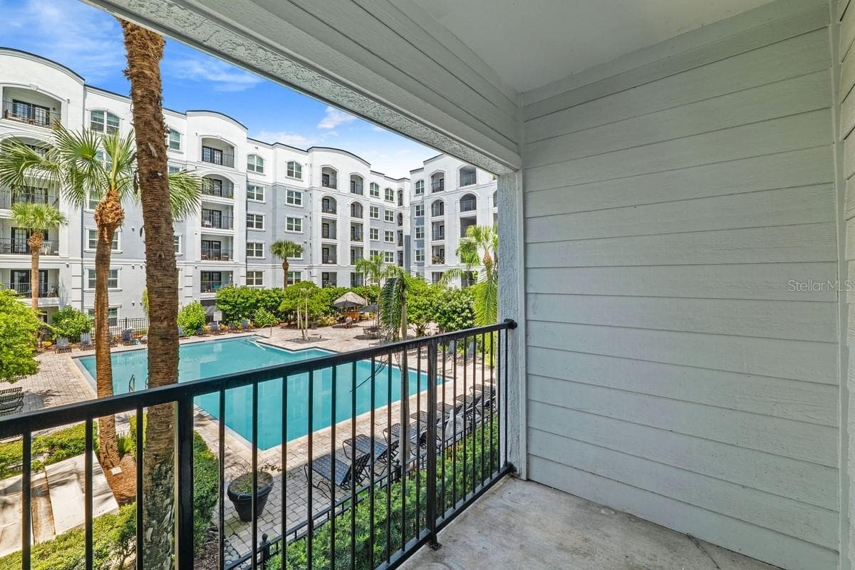 Pool view - 204 E SOUTH ST #2057, ORLANDO