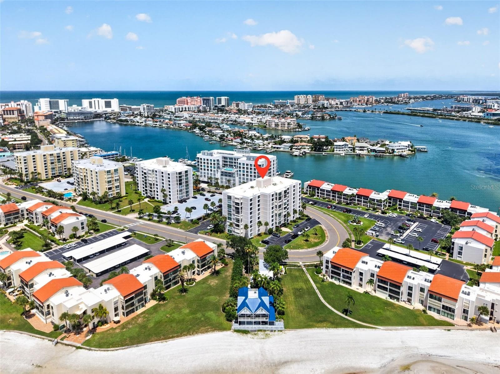 Aerial - 855 BAYWAY BLVD #503, CLEARWATER BEACH