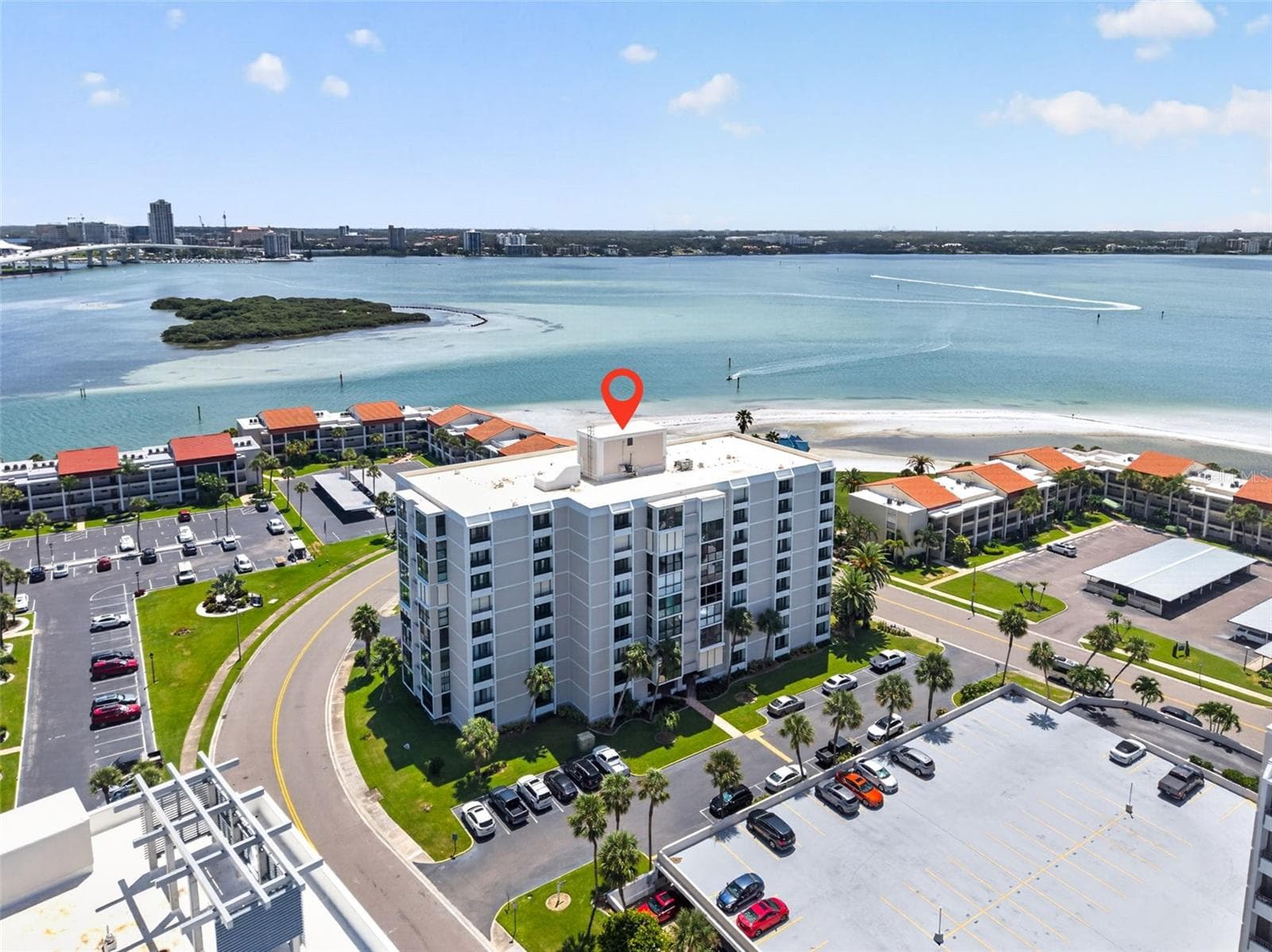 Aerial - 855 BAYWAY BLVD #503, CLEARWATER BEACH
