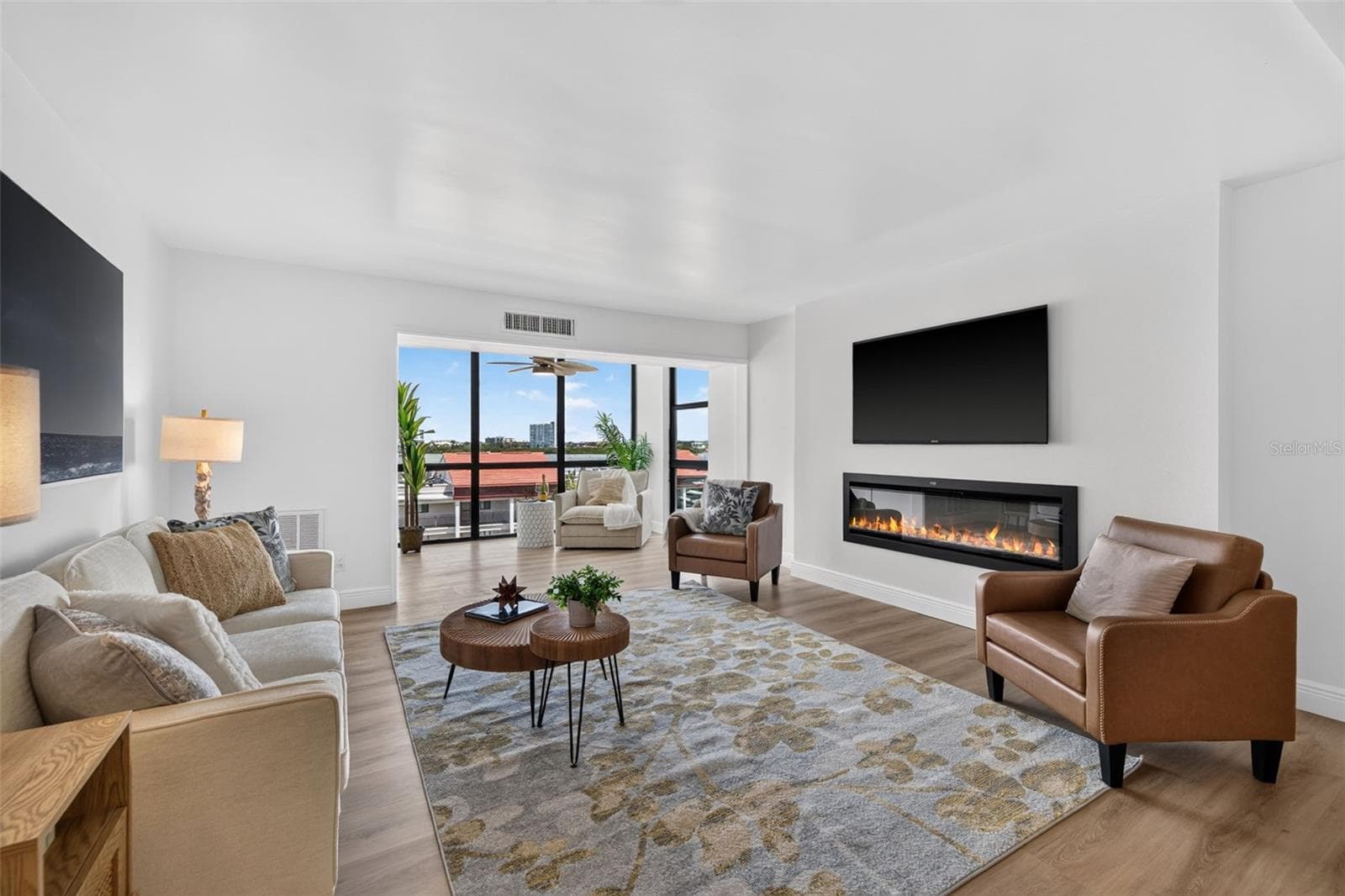 Living Room - 855 BAYWAY BLVD #503, CLEARWATER BEACH