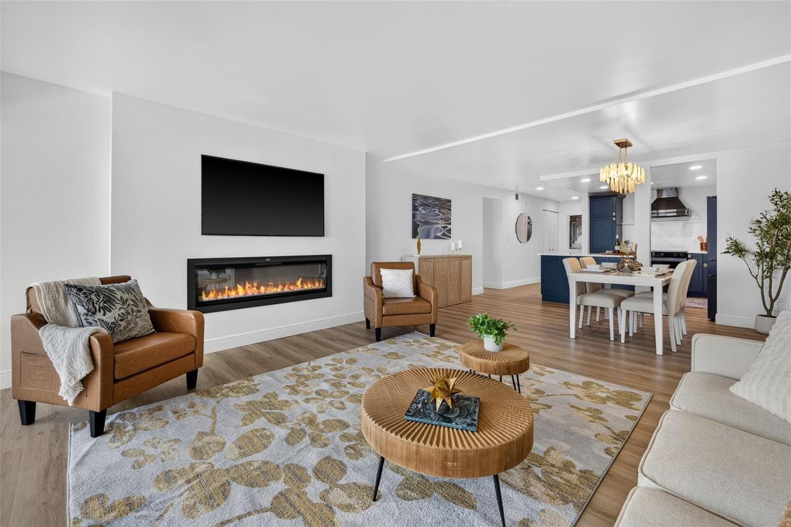 Living Room - 855 BAYWAY BLVD #503, CLEARWATER BEACH