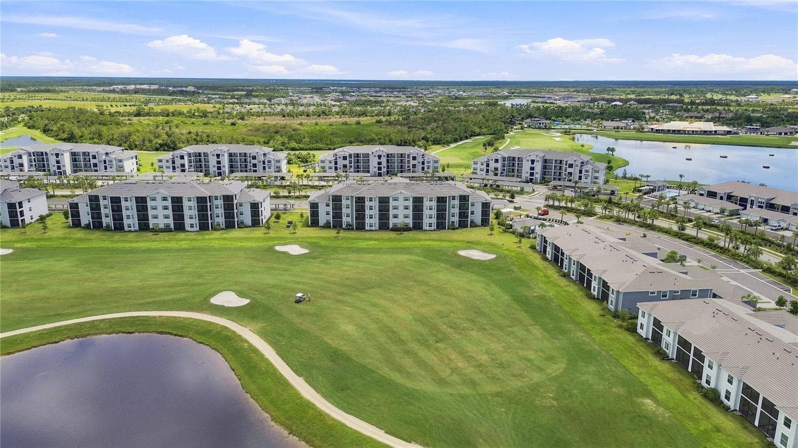 Ariel view with golf course - 17565 OPAL SAND DR #205, VENICE