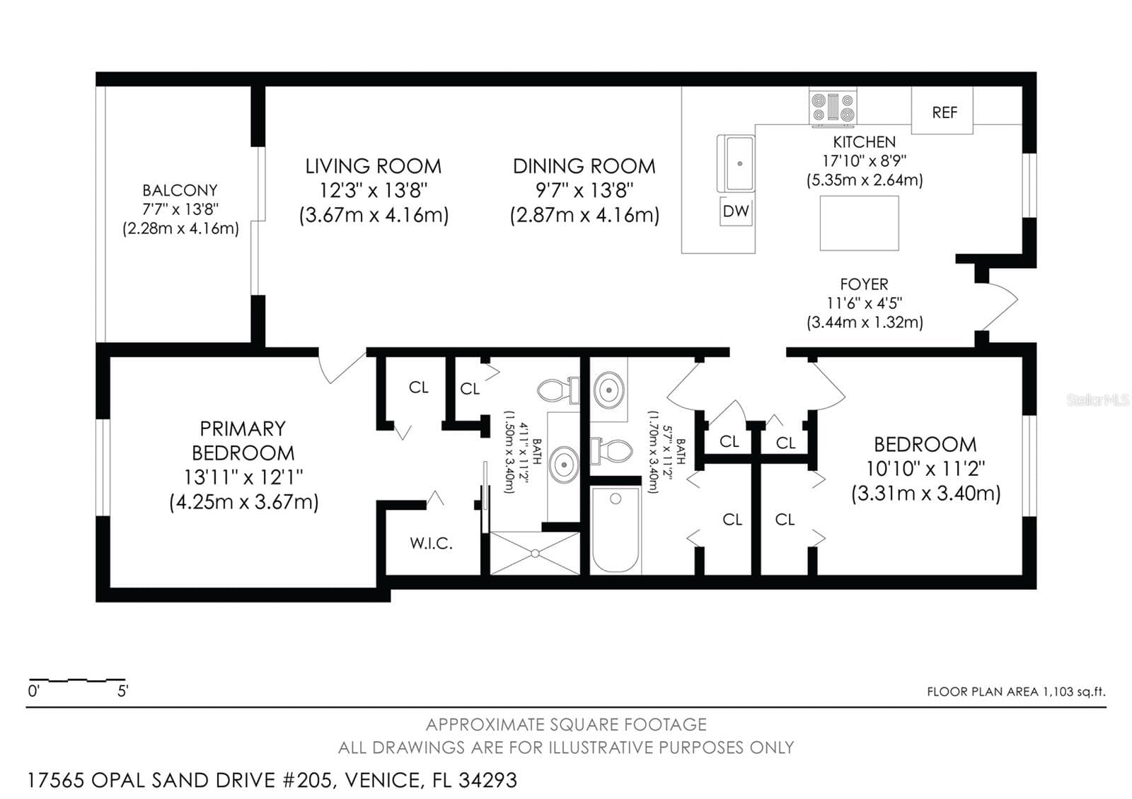 Floor plan - 17565 OPAL SAND DR #205, VENICE