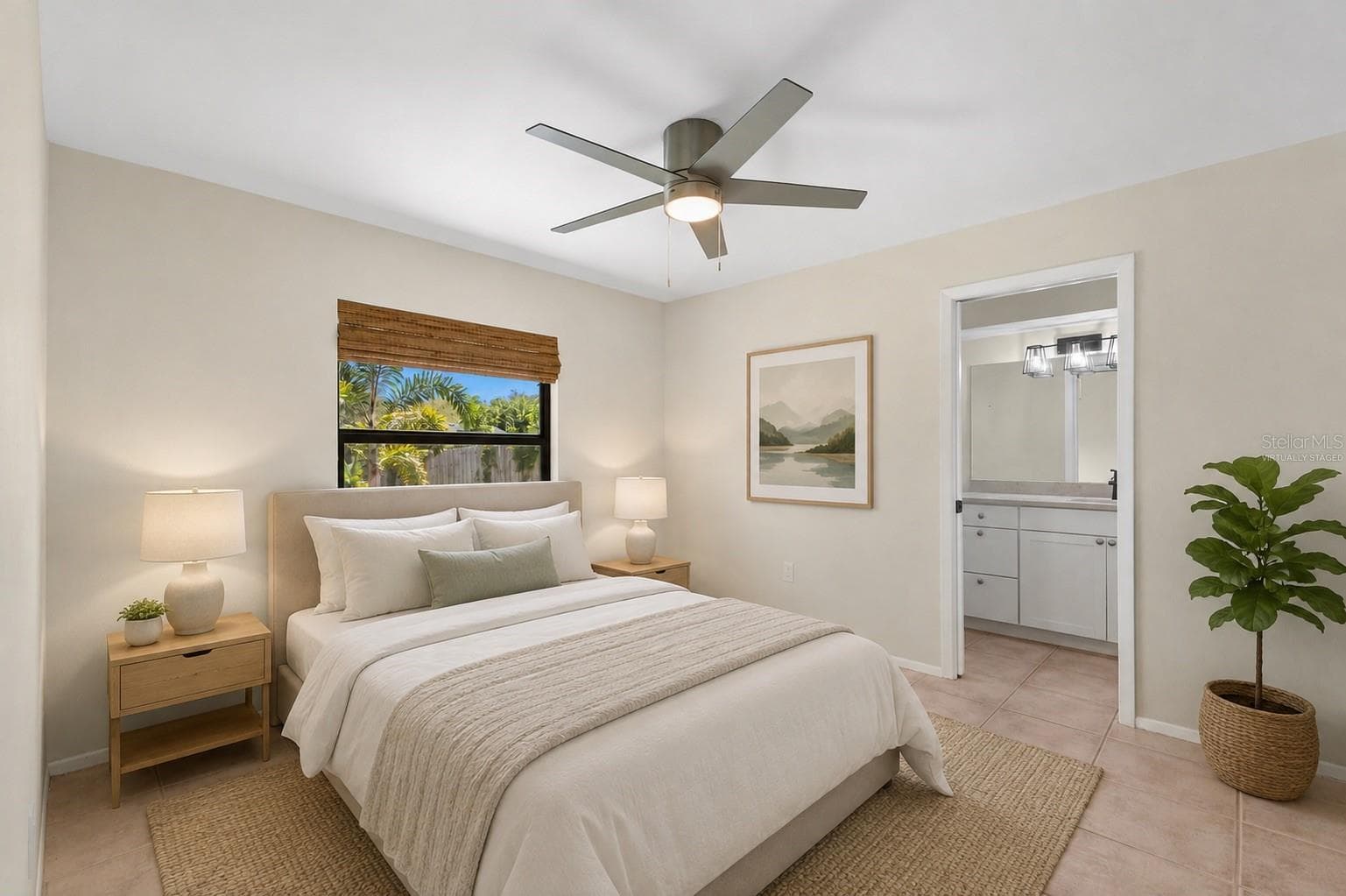 Primary Bedroom- Virtually Staged - 1840 RITA ST, SARASOTA