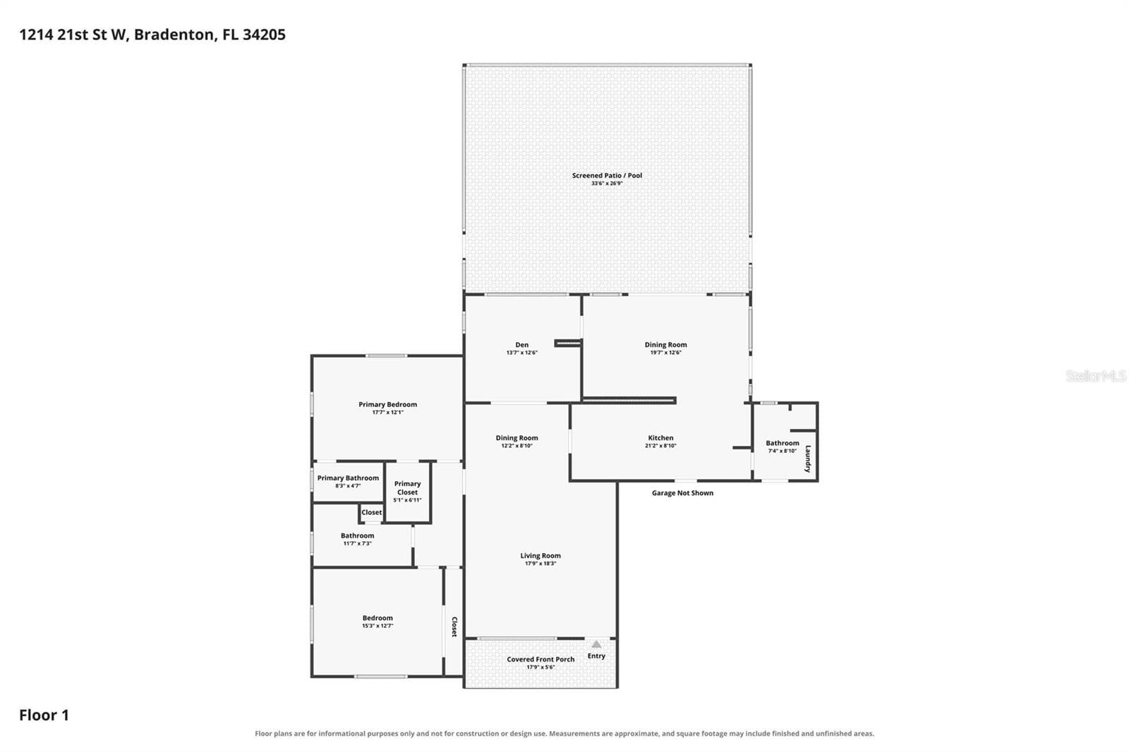 Floorplan - 1214 21ST ST W, BRADENTON