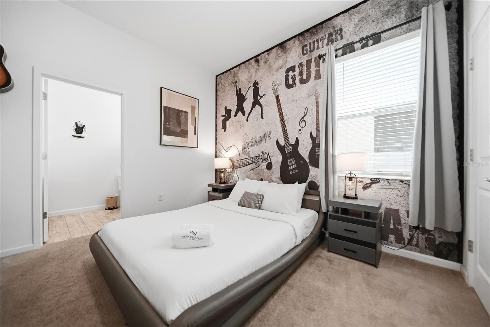 Bedroom 4 - Guitar theme (first level) - 2532 SHANTI DR, KISSIMMEE