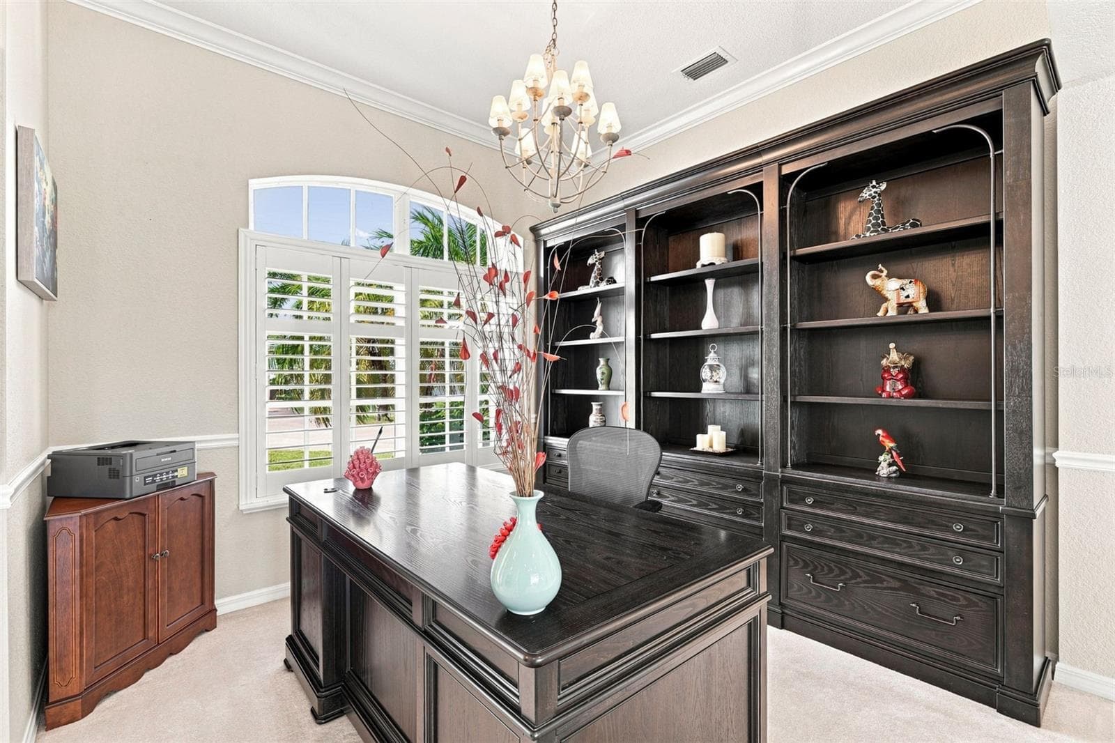 Dining Room/Office Area With Sunburst Windows - 136 PECKHAM ST SE, PORT CHARLOTTE
