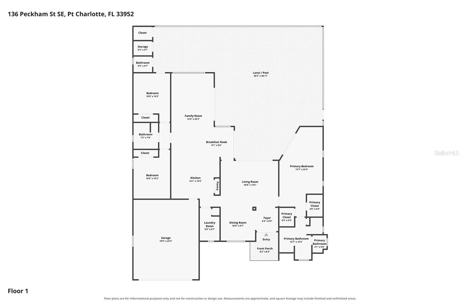 Floor Plan - 136 PECKHAM ST SE, PORT CHARLOTTE
