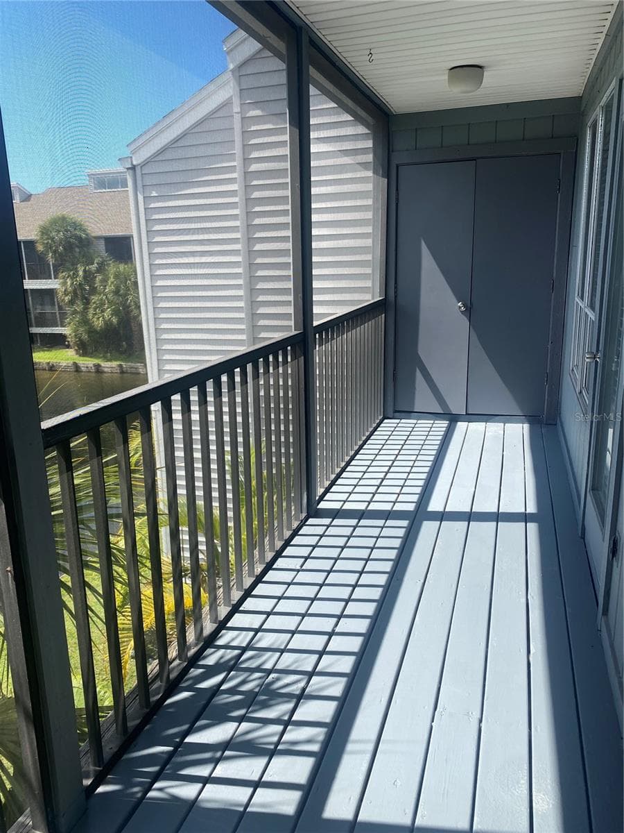 BALCONY WITH TWO STORAGE CLOSETS - 259 FENWICK DR #34, VENICE